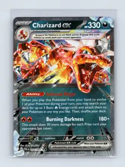 Charizard ex 054/091 Double Rare Paldean Fates Pokemon Near Mint - Image 1