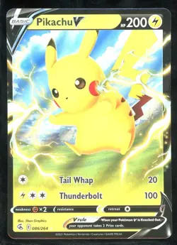 Pokemon - Pikachu V SWSH08: Fusion Strike 086/264 NM - Image 1