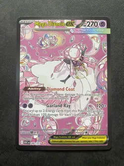 Mega Diancie ex 282/217 Me: Ascended Heroes SIR Pokemon Tcg NM - Image 1