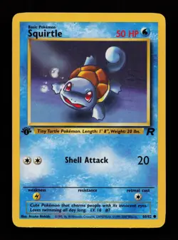 Squirtle 68/82 1st Edition Common Team Rocket Pokemon Cards - Image 1