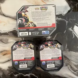 Lot Of 3- Pokemon TCG Scarlet & Violet Paldean Fates Charizard ex Tin New Sealed - Image 3