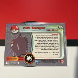 Topps Pokemon TV Animation Edition Gengar #94 Holo Card English - Image 2