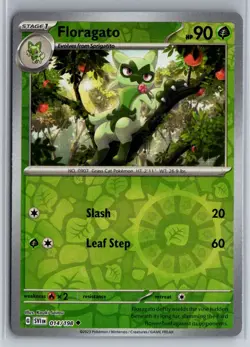 Floragato 014/198 Uncommon Scarlet & Violet Pokemon Reverse Holo Near Mint - Image 1