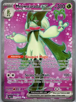 Meowscarada ex 231/193 Ultra Rare Paldea Evolved Pokemon Holo Near Mint - Image 1
