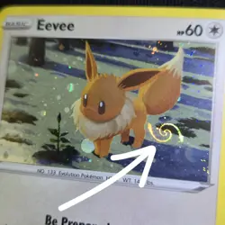 FART HD GALAXY SWIRL BLEED 🌀💫 Eevee SWSH190 Brilliant Stars Promo Pokemon Card - Image 1