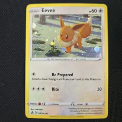FART HD GALAXY SWIRL BLEED 🌀💫 Eevee SWSH190 Brilliant Stars Promo Pokemon Card - Image 4