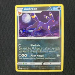 HD GALAXY SWIRL 🌀 Umbreon SWSH129 Cosmo Promo Holo Evolving Skies Pokemon Card - Image 2