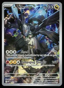 N's Zekrom 031 Holo Mega Evolution Promo Pokemon Card - Image 1