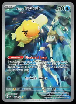 Misty's Psyduck 193/182 Holo Illustration Rare Destined Rivals Pokemon Card - Image 1