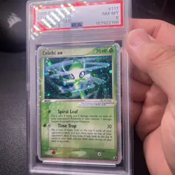 Celebi EX Unseen Forces Holo (3 Swirls) PSA 8 Pokemon Card Near Mint - Image 2