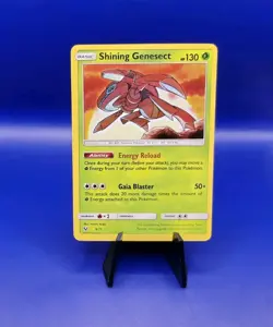 Shining Genesect 9/73 Sun & Moon Shining Legends Pokemon Card TCG Nintendo 2017 - Image 1