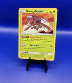 Shining Genesect 9/73 Sun & Moon Shining Legends Pokemon Card TCG Nintendo 2017 - Image 2