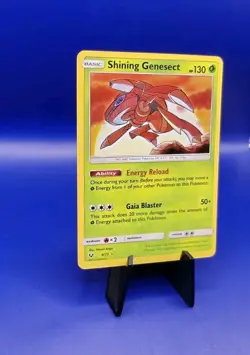 Shining Genesect 9/73 Sun & Moon Shining Legends Pokemon Card TCG Nintendo 2017 - Image 3