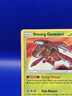 Shining Genesect 9/73 Sun & Moon Shining Legends Pokemon Card TCG Nintendo 2017 - Image 4