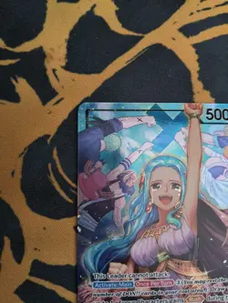 One Piece Card Game, Nfeltari Vivi OP04-001 Leader Alt Art, English, NM/M - Image 5