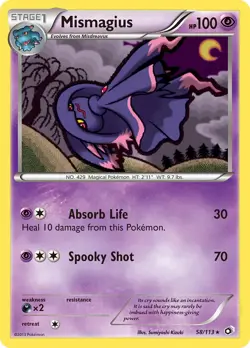 Mismagius 58/113 Legendary Treasures Pokemon Card NM - Image 1