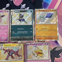 Pokemon TCG | Scarlet & Violet Paldean Fates Baby Shiny Holo X7 Card Bundle - Image 3