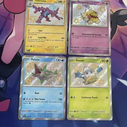 Pokemon TCG | Scarlet & Violet Paldean Fates Baby Shiny Holo X7 Card Bundle - Image 4