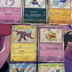Pokemon TCG | Scarlet & Violet Paldean Fates Baby Shiny Holo X7 Card Bundle - Image 5