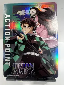 Foil Action Point Card (AP02) Union Arena Demon Slayer English - Image 1