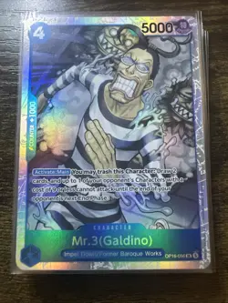 Mr.3(Galdino) OP16-056 SR, The Time of Battle, One Piece Card Game, Foil, NM - Image 1