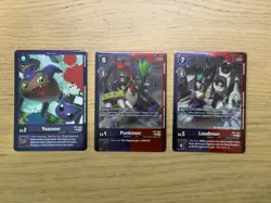 EX7 Foil ALT Yaamon, Punkmon and Loudmon - Digimon TCG Card Game - Image 1