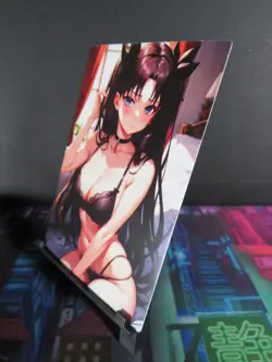 Rin Tohsaka Fate:stay night Custom Art Card NM Anime Waifu Collectible - Image 2