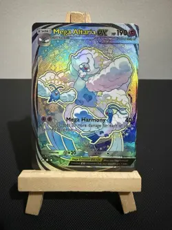 Mega Altaria Ex Pokemon Pocket Card TCG DISPLAY ART CARD - Image 1