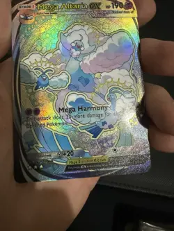 Mega Altaria Ex Pokemon Pocket Card TCG DISPLAY ART CARD - Image 2
