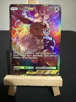 Eevee Ex Pokemon Card TCG DISPLAY ART CARD - Image 1
