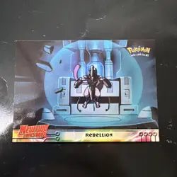 Rebellion #8 Topps Mewtwo Strikes Back Pokemon The Movie Card Blue Logo D2 - Image 1