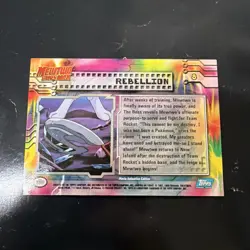 Rebellion #8 Topps Mewtwo Strikes Back Pokemon The Movie Card Blue Logo D2 - Image 2
