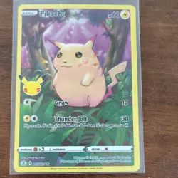 Pokemon Pikachu 005/025 Celebrations Classic Collection Holo English 2021 60 HP - Image 1