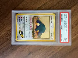 Pokemon Gym Heroes Rocket's Snorlax Japanese English 2000 PSA 9 143 - Image 1