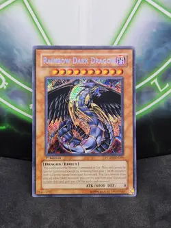 Yugioh Rainbow Dark Dragon PTDN-EN003 1st Edition Secret Rare NM - Image 1