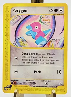 Porygon 103a/147 - Aquapolis Common Regular Pokemon TCG NM - Fast Shipping - Image 1