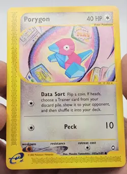 Porygon 103a/147 - Aquapolis Common Regular Pokemon TCG NM - Fast Shipping - Image 4