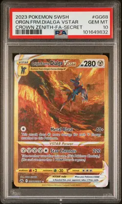 PSA 10 Orgn.Frm.Dialga Vstar Crown Zenith Pokemon - Image 1