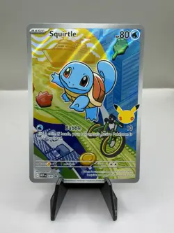First Partner Illustration Squirtle Promo Full Art Holo 037 Pokemon TCG - Image 1