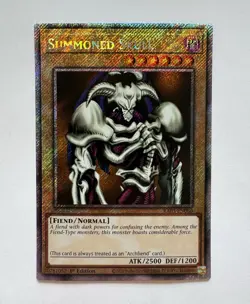 Konami Yu-Gi-Oh! TCG Summoned Skull RA03-EN086 Platinum Secret Rare - Image 1