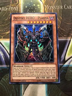 *** DESTINY HERO - PLASMA *** 1ST EDITION SUPER RARE DESO-EN012 YUGIOH! - Image 1
