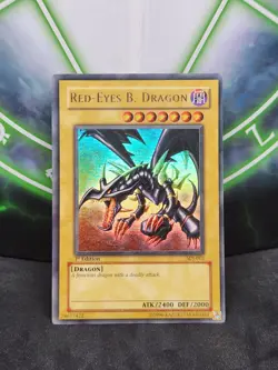 Yugioh Red-Eyes B. Dragon SDJ-001 Ultra Rare 1st Edition NM - Image 1