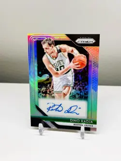 Dino Radja Auto 2018-19 Panini Prizm - Signatures #S-DRJ Silver Prizm HOF - Image 2