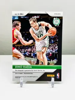 Dino Radja Auto 2018-19 Panini Prizm - Signatures #S-DRJ Silver Prizm HOF - Image 3