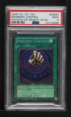 Mesmeric Control YuGiOh Shadow of Infinity Special Edition Promo PSA 9 MINT 2006 - Image 1