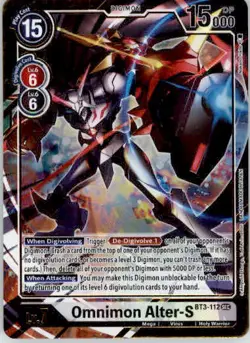 Omnimon Alter-S Alternate Art - Release Special Booster 1.5 BT3-112 SEC Foil NM - Image 1