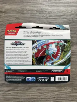 Pokemon TCG S&V Paradox Rift Triple Blister Pack Arctibax Promo Holo - Image 3