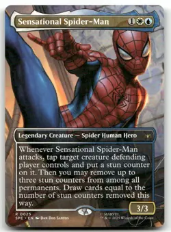 Sensational Spider-Man (Borderless) #25 (NM) Spider-Man SPE Magic MTG - Image 1