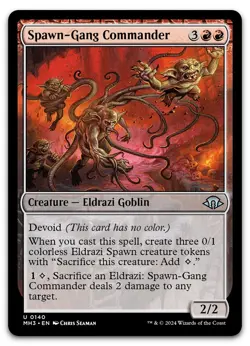Spawn-Gang Commander #140 (NM) Modern Horizons 3 MH3 Magic MTG - Image 1