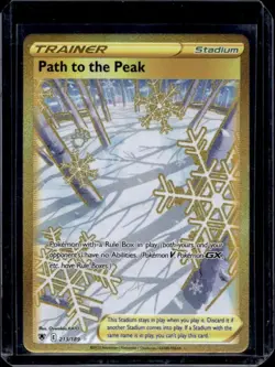 Path to the Peak 213/189 Astral Radiance Full Art Gold Secret Rare Pokemon Card - Image 1